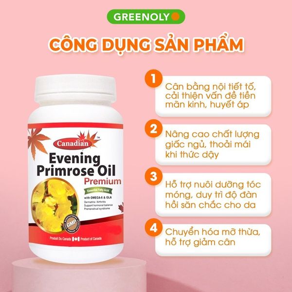 David Health Dầu Hoa Anh Thảo Chiều Điều Tố Nội Tiết Tố Nữ Evening Primrose Oil 30 Viên