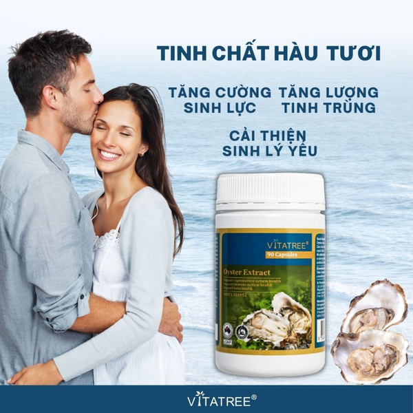 Combo Vitatree Tinh Chất Hàu Oyster Extract 90 Viên, Hỗ Trợ Tuyến Tiền Liệt Premium Prostate Care 60 Viên