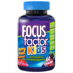 Focus Factor Kẹo Dẻo Bổ Não Cho Trẻ Kids 60 Viên