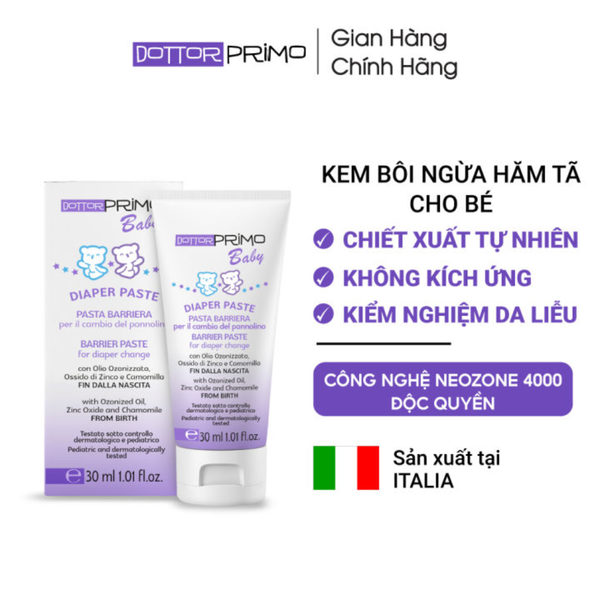 Dottor Primo Kem Bôi Hăm Cho Bé Diaper Paste 30ml
