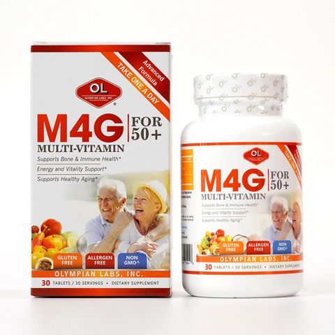 Olympian Labs Viên Uống Bổ Sung Vitamin Và Khoáng Chất Cho Người Trên 50 Tuổi M4G Multi-Vitamin For 50+ 30 Viên