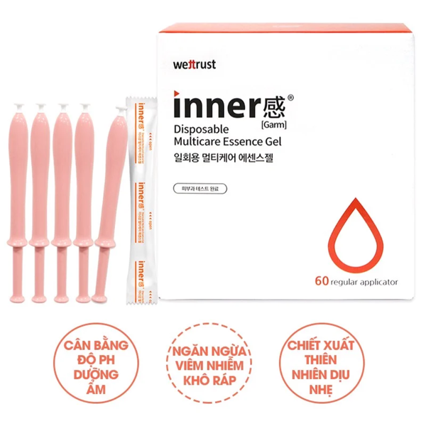 Combo 10 Cây Wettrust Đũa Thần Gel Dưỡng Đa Năng Vùng Kín Inner Disposable Multicare Essence Gel 1.7g