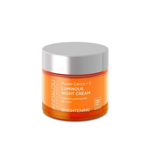 Andalou Kem Dưỡng Ban Da Đêm Giúp Làm Sáng Da Naturals Brightening Purple Carrot, C Luminous Night Cream 50g