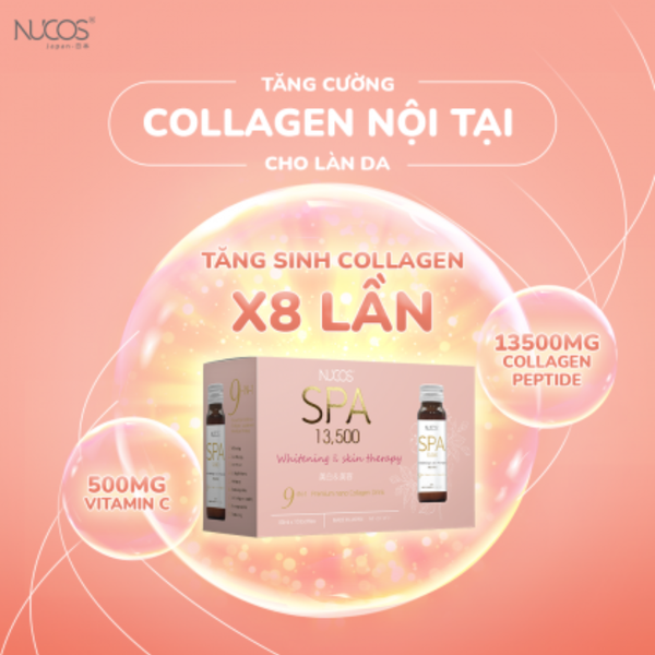 Nucos Nước Collagen Trắng Da Ngừa Lão Hóa Spa 9in1 13.500mg 10 Chai