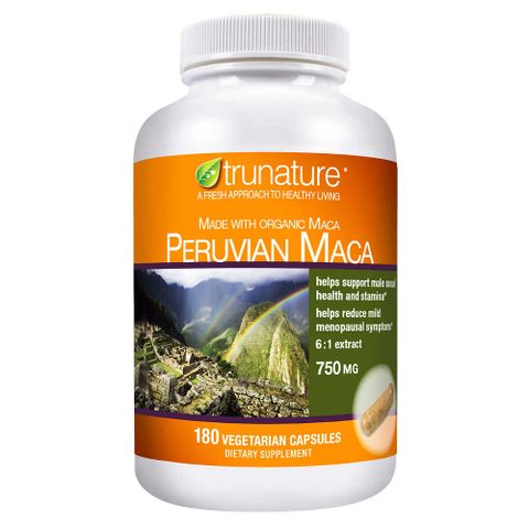 Trunature Viên Uống Tăng Cường Sức Khỏe Sinh Lý Nam Nữ Peruvian Maca 750mg 180 Viên