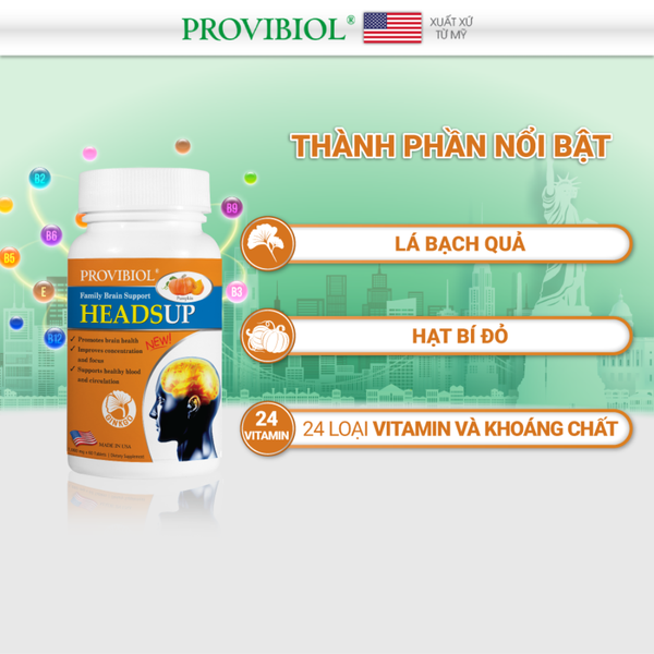 Provibiol Viên Uống Bổ Não Headsup