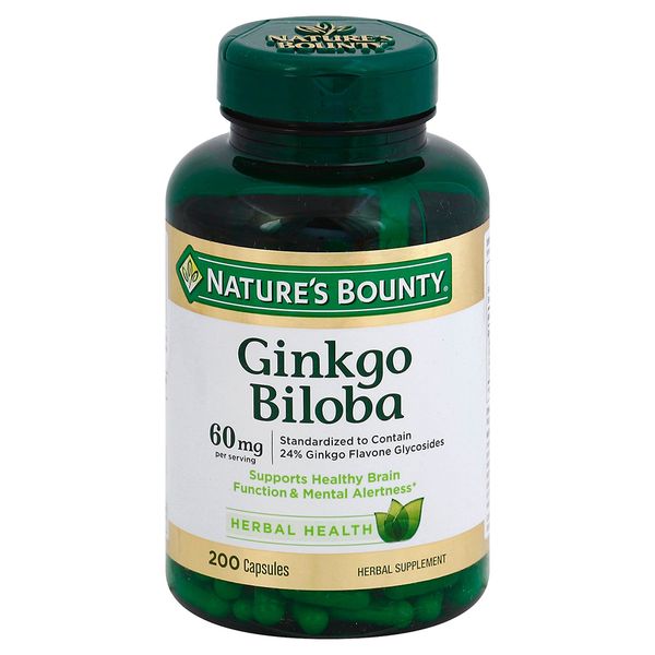 Nature's Bounty Viên Uống Bổ Não Ginkgo Biloba 60mg 200 Viên