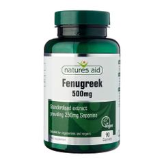 Natures Aid Viên Uống Lợi Sữa Fenugreek 500mg 90 Viên - Hạn Sử Dụng 31/07/2024