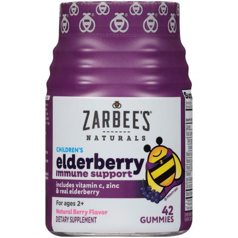 Zarbee's Kẹo Tăng Cường Đề Kháng Cho Trẻ Naturals Children's Elderberry Immune Support Gummies 42 Viên