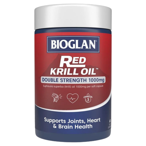 Bioglan Viên Bổ Sung Omega Dầu Nhuyễn Thể Red Krill Oil 1000mg 60 Viên