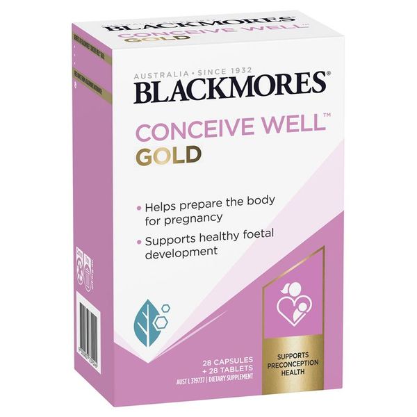 Blackmores Viên Uống Hỗ Trợ Tăng Khả Năng Thụ Thai Conceive Well Gold 56 Viên