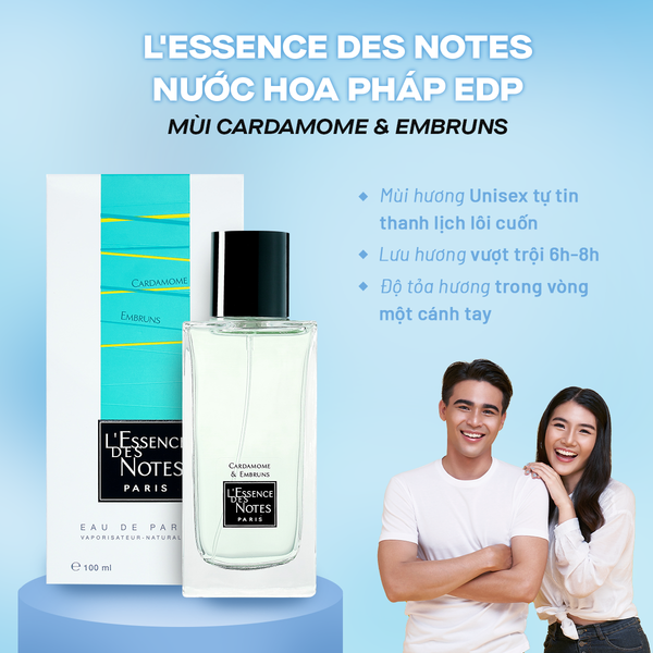 L'Essence des Notes Nước Hoa Pháp EDP Mùi Cardamome & Embruns