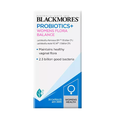 Blackmores Viên Uống Men Vi Sinh Cho Phụ Nữ Probiotics+ Womens Flora Balance 30 Viên - Hạn Sử Dụng 15/01/2024