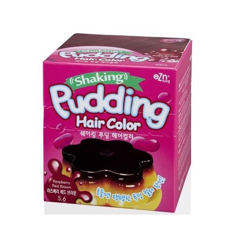 EZN Kem Nhuộm Tóc EZN Shaking Pudding Hair Color 70ml - Raspberry Red Brown Đỏ Mâm Xôi