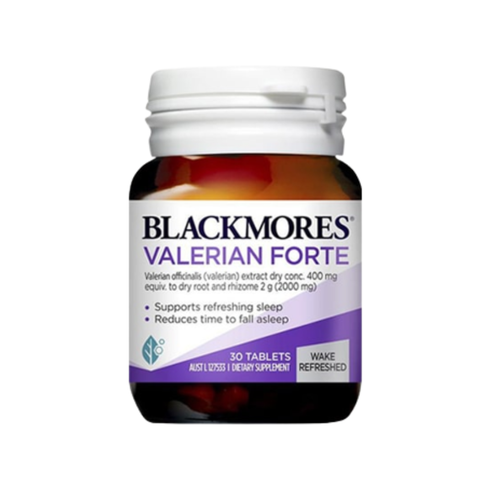 Blackmores Viên Uống Hỗ Trợ Giấc Ngủ Chiết Xuất Cây Nữ Lan 2000mg Valerian Forte 30 Viên