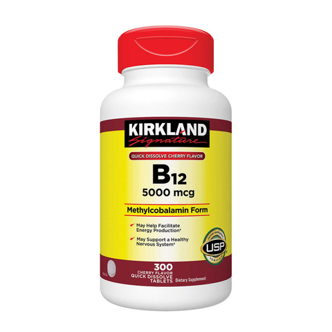 Kirkland Viên Uống Bổ Sung Vitamin B12 5000 MCG 300 Viên