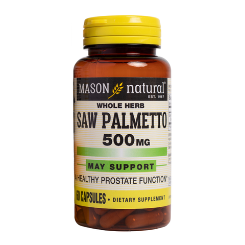 Mason Natural Viên Uống Hỗ Trợ Tuyến Tiền Liệt Saw Palmetto 500mg 60 Viên