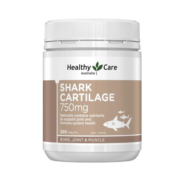 Healthy Care Viên Sụn Cá Mập Cải Thiện Xương Khớp Shark Cartilage 200 Viên