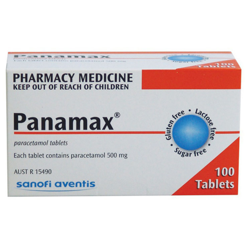 Panamax Viên Uống Hỗ Trợ Giảm Đau 500mg Paracetamol 100 Viên