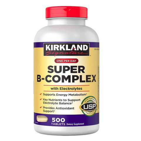 Viên Uống Bổ Sung Vitamin B Tổng Hợp Kirkland Super B-Complex Mỹ 500 Viên