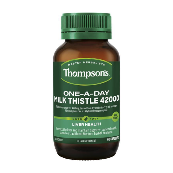 Thompson Milk Thistle 42000mg One A Day - Viên Uống Hỗ Trợ Chức Năng Gan 60 Viên