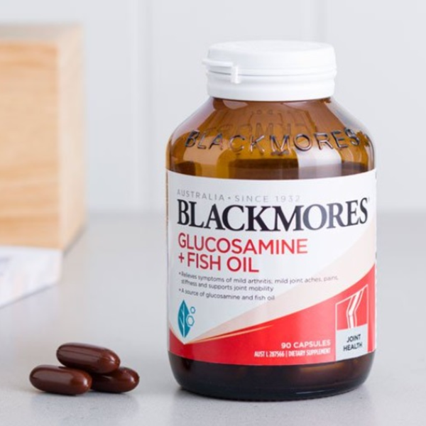Blackmores Viên Hỗ Trợ Xương Khớp Kết Hợp Dầu Cá Glucosamine & Fish Oil 90 Viên