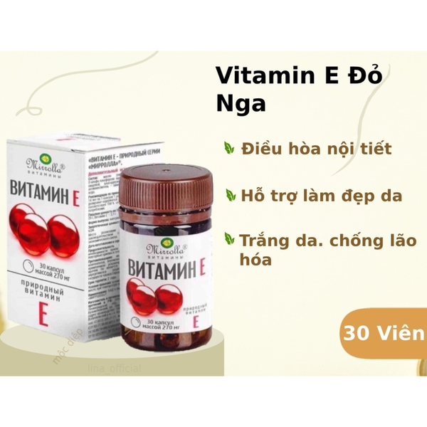 Mirrolla Viên Uống Bổ Sung Vitamin E 270mg 30 Viên