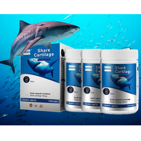 Costar Viên Uống Hỗ Trợ Xương Khớp Sụn Cá Mập Blue Shark Cartilage 750mg 120 Viên