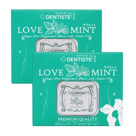 Dentiste Sukkiri Combo 2 Hộp Kẹo Hỗ Trợ Thăng Hoa Cảm Xúc Love Mint 20 Viên