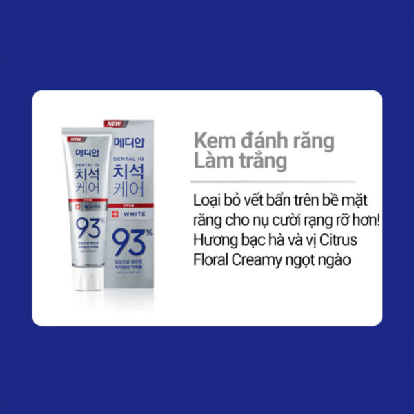 Median Kem Đánh Răng Dental IQ Tartar Protection 120g - Hạn Sử Dụng 23/06/2025