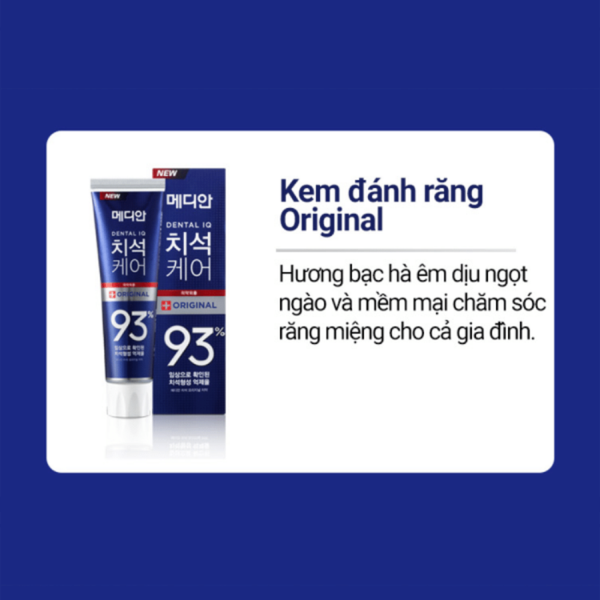 Median Kem Đánh Răng Dental IQ Tartar Protection 120g - Hạn Sử Dụng 23/06/2025