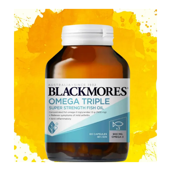 Blackmores Viên Uống Dầu Cá Liều Lượng Omega Tăng Gấp 3 Omega Triple 60 Viên