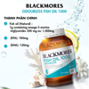 Blackmores Viên Uống Dầu Cá Không Mùi 1000mg Odourless Fish Oil 400 Viên