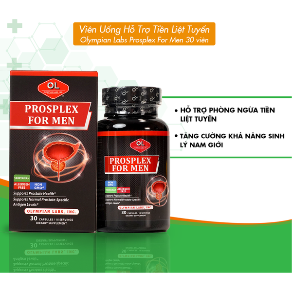 Olympian Labs Viên Uống Hỗ Trợ Tuyến Tiền Liệt Prosplex For Men 30 viên