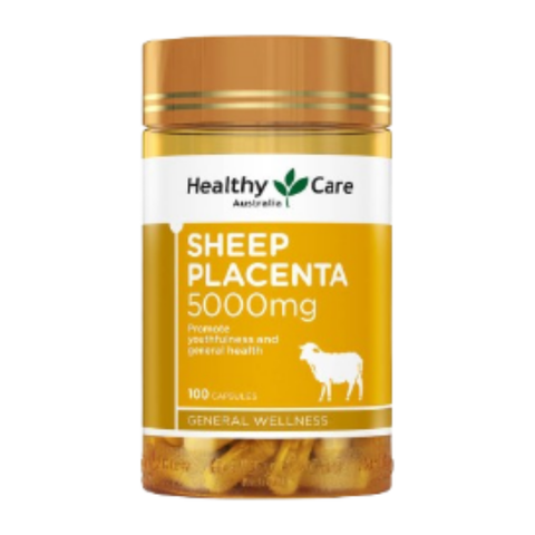 Healthy Care Viên Uống Nhau Thai Cừu Sheep Placenta 5000mg 100 Viên