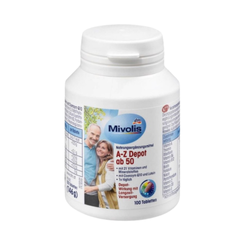 Mivolis Vitamin Tổng Hợp A Z Depot Ab Cho Người Trên 50 Tuổi 100 Viên