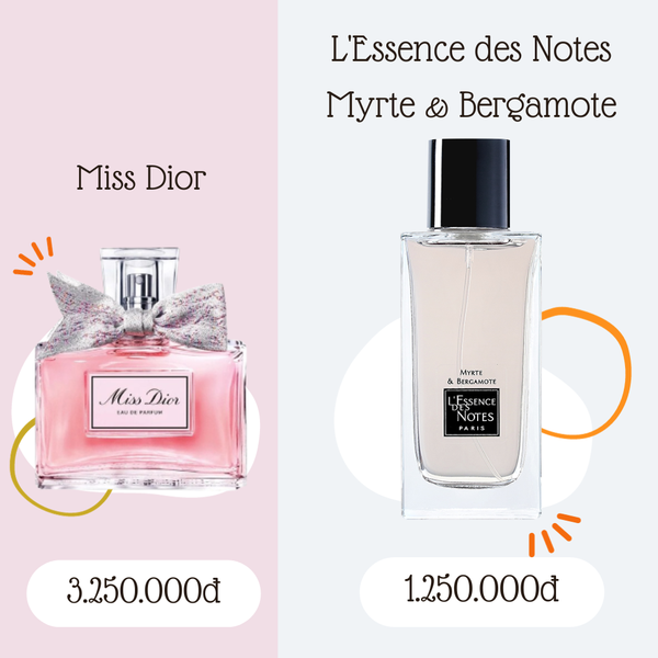 L'Essence des Notes Nước Hoa Pháp EDP Mùi Myrte & Bergamote 100ml
