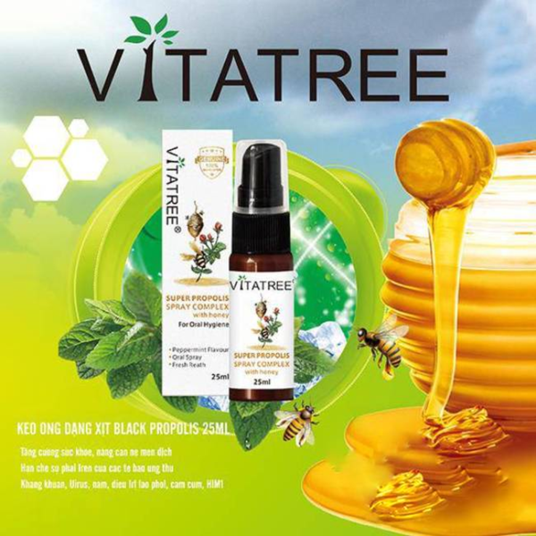 Vitatree Xịt Keo Ong Super Propolis 30ml