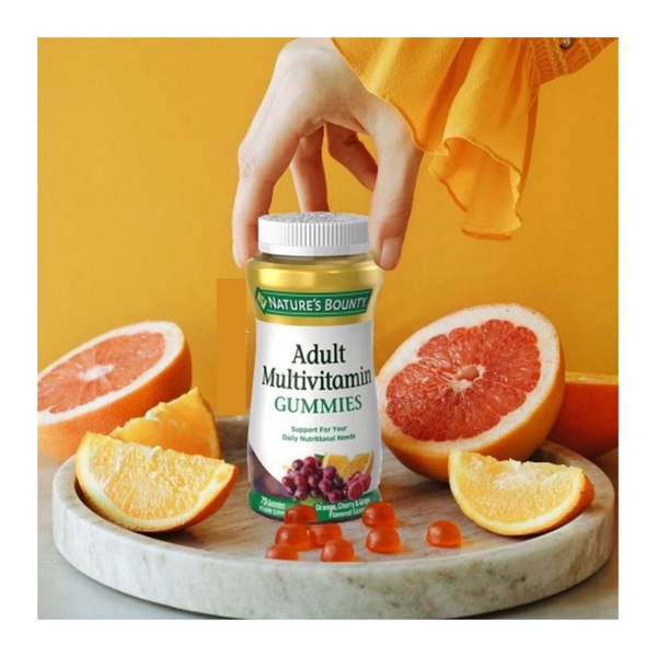Nature's Bounty Kẹo Dẻo Vitamin Tổng Hợp Adult Multivitamin Gummies 75 Viên - Hạn Sử Dụng 31/07/2024