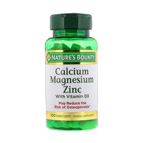 Nature's Bounty Viên Uống Bổ Sung Canxi - Magie - Kẽm Calcium Magnesium Zinc 100 Viên