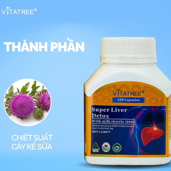 Vitatree Viên Uống Thải Độc Gan Super Liver Detox