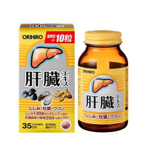 Orihiro Viên Uống Hỗ Trợ Giải Độc Gan Nhật Bản Shijimi 70 Viên