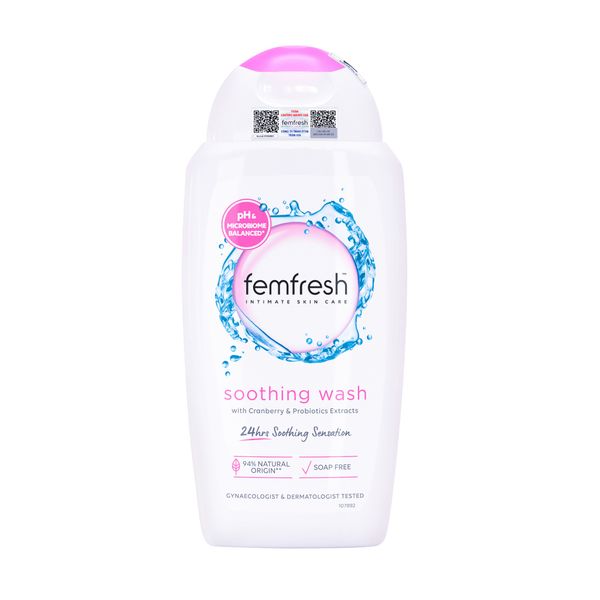 Femfresh Dung Dịch Vệ Sinh Phụ Nữ Viêm Nhiễm Phụ Khoa Soothing Wash 250ml