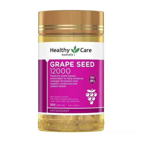 Healthy Care Viên Uống Bổ Máu Tinh Chất Hạt Nho Grape Seed 12000mg 300 Viên