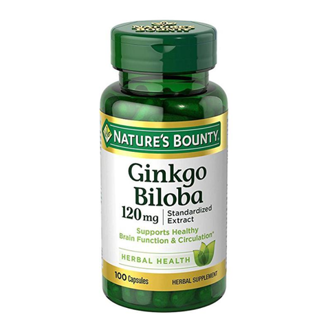 Nature's Bounty Viên Uống Bổ Não Ginkgo Biloba 120mg 100 Viên