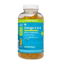 Member’s Mark Viên Dầu Cá 3-6-9 Omega 369 Supports Heart Health 325 Viên