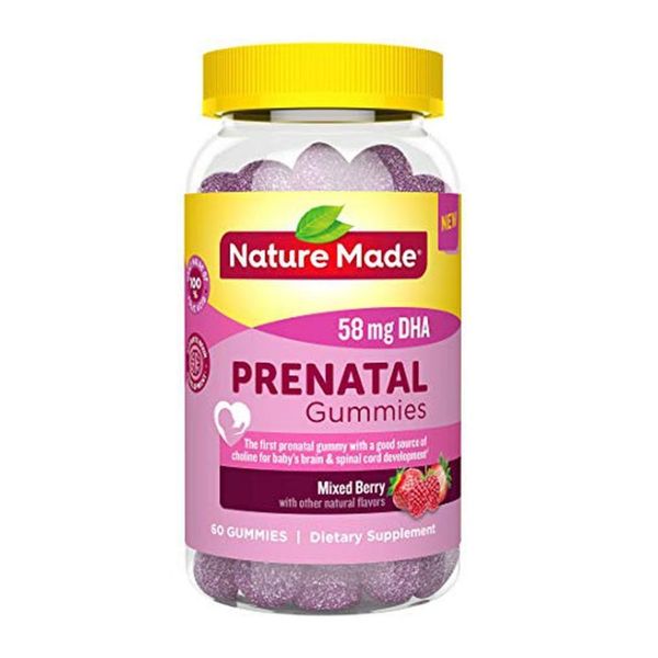 Nature Made Kẹo Dẻo Bổ Sung DHA Cho Mẹ Bầu Prenatal Gummies 60 Viên