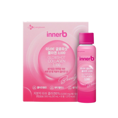 Innerb Nước Uống Glowshot Collagen Căng Mịn Sáng Da 300ml (50ml x 6 Chai)