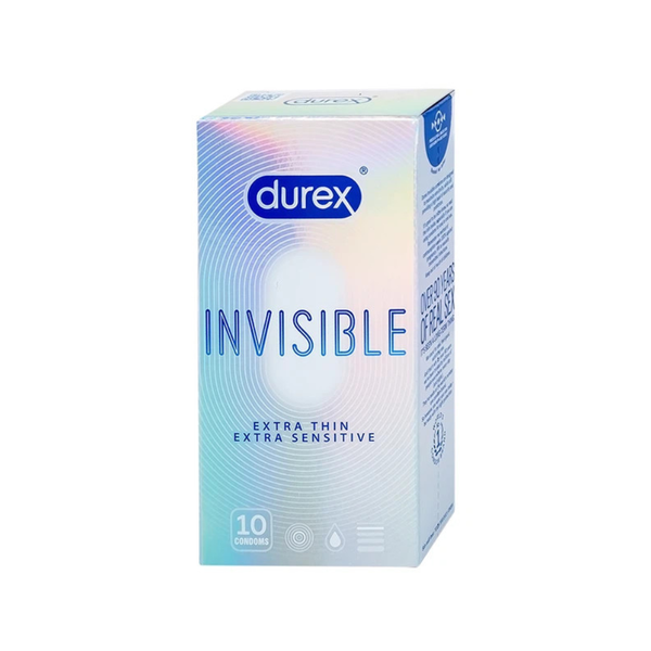 Durex Bao Cao Su Siêu Mỏng Siêu Nhạy Invisible Extra Thin, Extra Sensitive
