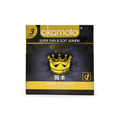 Okamoto Bao Cao Su Cỡ Nhỏ Siêu Mỏng Mềm Mại Okamoto Crown